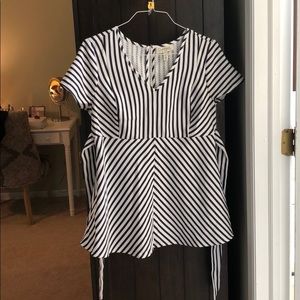 Jessica Simpson Striped Maternity Top